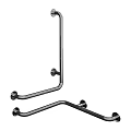 Modern Stainless Steel Bathroom Cabinet Rack Storage Solution With Towel Bars Hooks And Shelves
