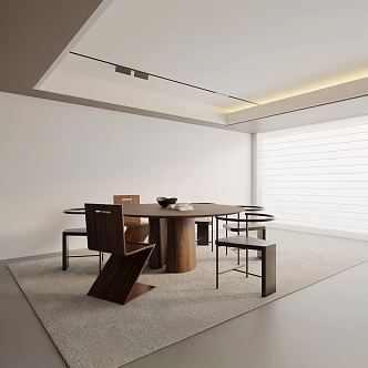 Modern table combination 3d model