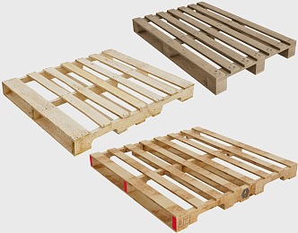 Logistics wooden pallet freight wooden pallet 3d model