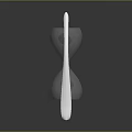 Modern Hourglass With Transparent Stand Black Body And Reflective Base