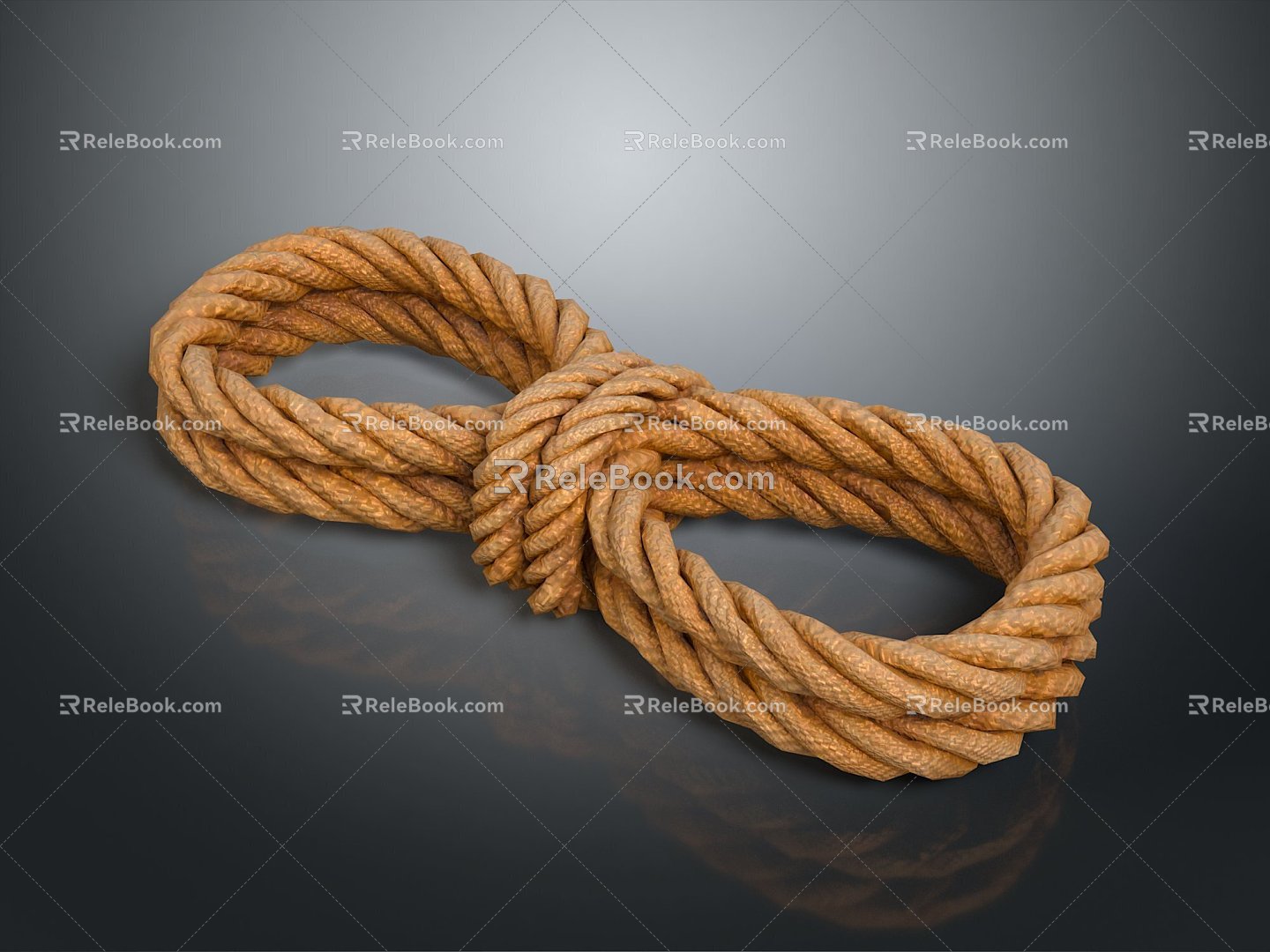 Rope pile rope hemp rope group rope life supplies construction supplies life-saving supplies 3d model