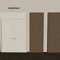 Modern Entrance Doors With White And Natural Wood Finishes For Home Interior