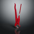 Red Adjustable Pliers for Heavy Duty Grip Work Professional Hardware Tool 3d model