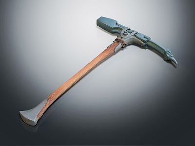 Modern hammer tool 3d model