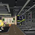 Modern Fitness Gym Interior Design With Hanging Rings Dumbbells And Colored Floor Mats