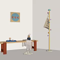 Dopamine Stool Bench Shoe Changing Stool Hanger 3d model