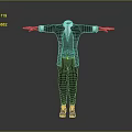 Formal Attire Mannequin With Arms Outstretched Wearing Black Suit And Tie Against Gray Background