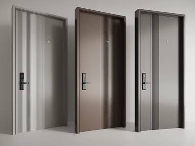 Entry door security door 3d model
