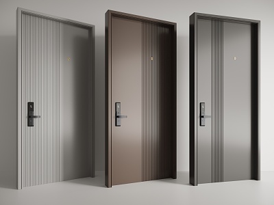 Entry door security door 3d model