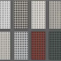 Modern Wall Panels With Various Perforated Patterns And Color Options