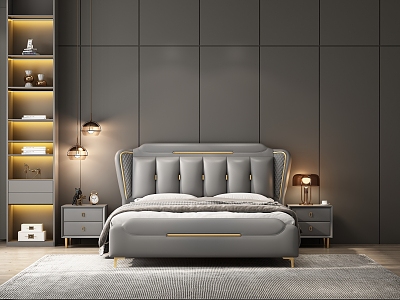 Modern Style Bedroom 3d model