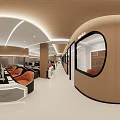 Log Style E-sports Internet Cafe 3d model