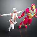 Modern Game Character Iron Man Mech Warrior Machine Battleguard Mechanical Battleguard 3d model