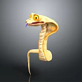 snake cobra venomous snake python reptile cold-blooded animal reptile 3d model
