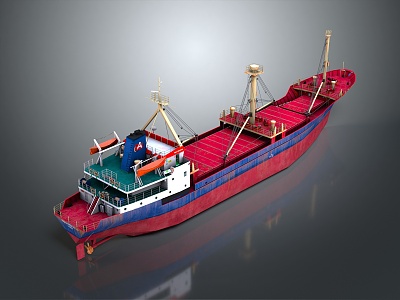 Modern Boat Digging Boat Gold Rush Boat 3d model