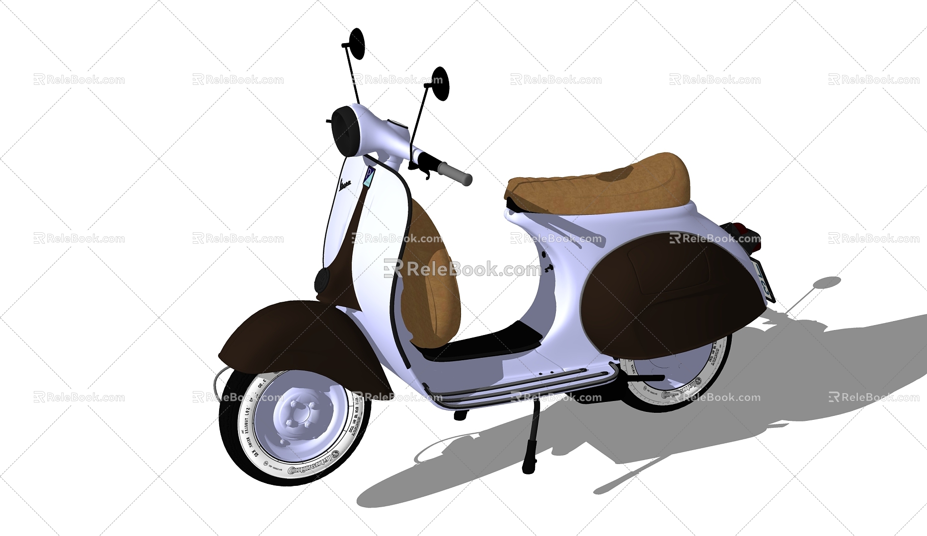 Electric motorcycle 3d model