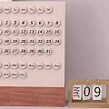 Large Monthly Calendar With Wooden Base And Small Desk January 09