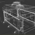 Industrial Style Garage Design With Metal Structure Paneling And Mechanical Details