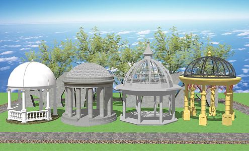 European-style Pavilion 3d model