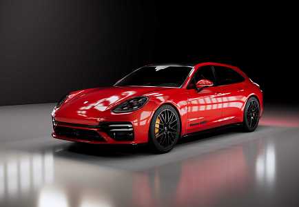 Hyundai sports car Porsche Paramela 3d model