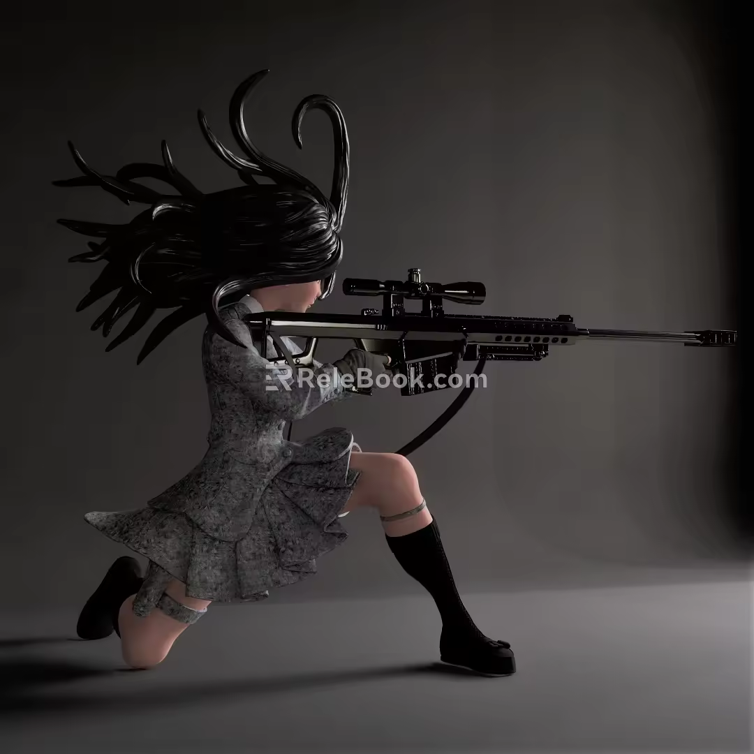 Modern Game Role Game Virtual Character 3d model