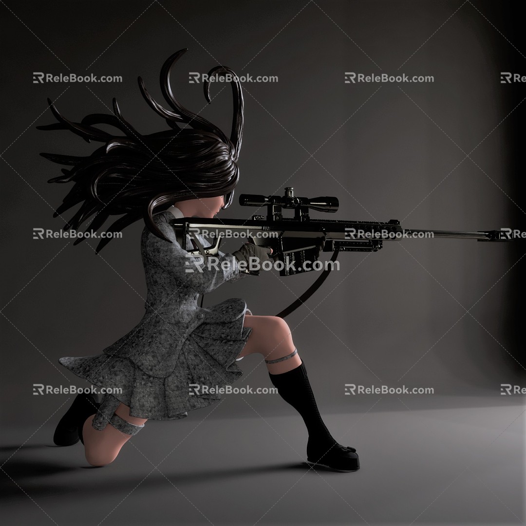 Modern Game Role Game Virtual Character 3d model