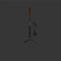 Vintage Assault Rifle Featuring Bayonet Tripod And Magazine Clips