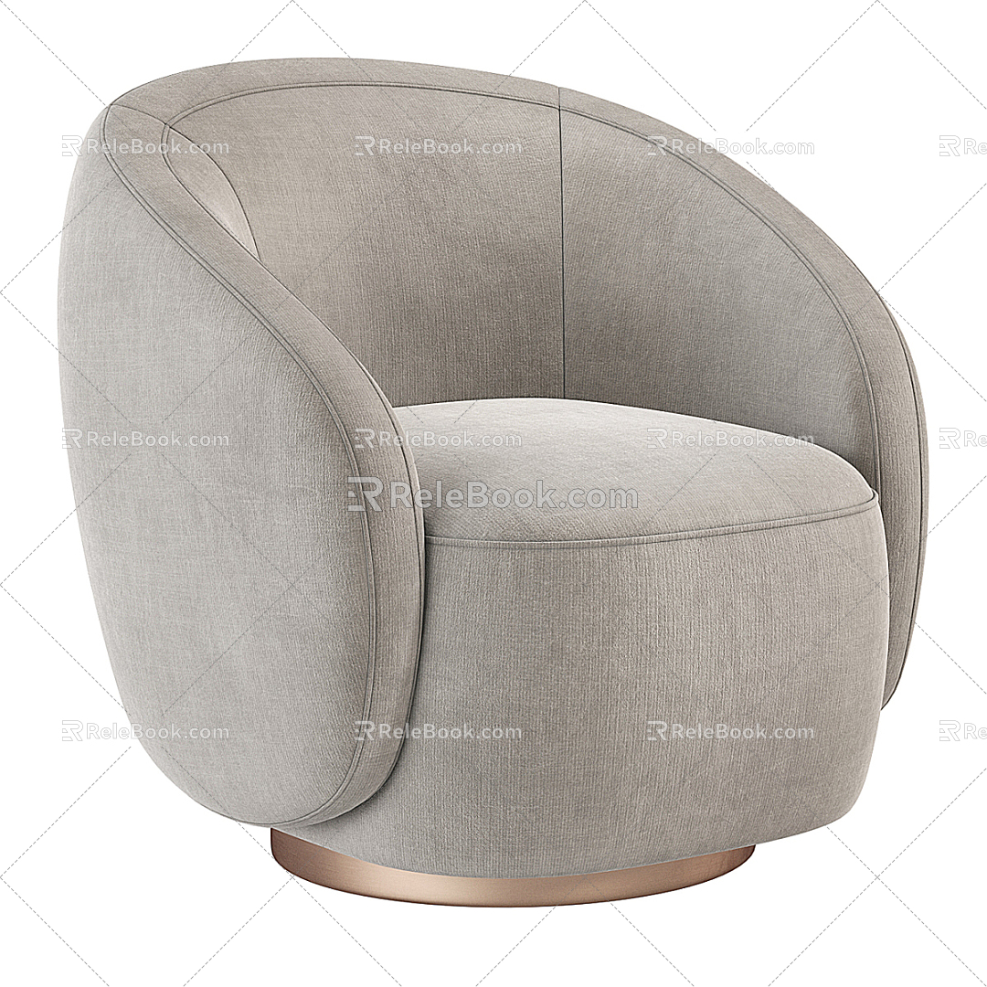 Modern single sofa 3d model