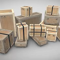 Wooden Display Shelves In Various Sizes And Shapes Arranged For Retail