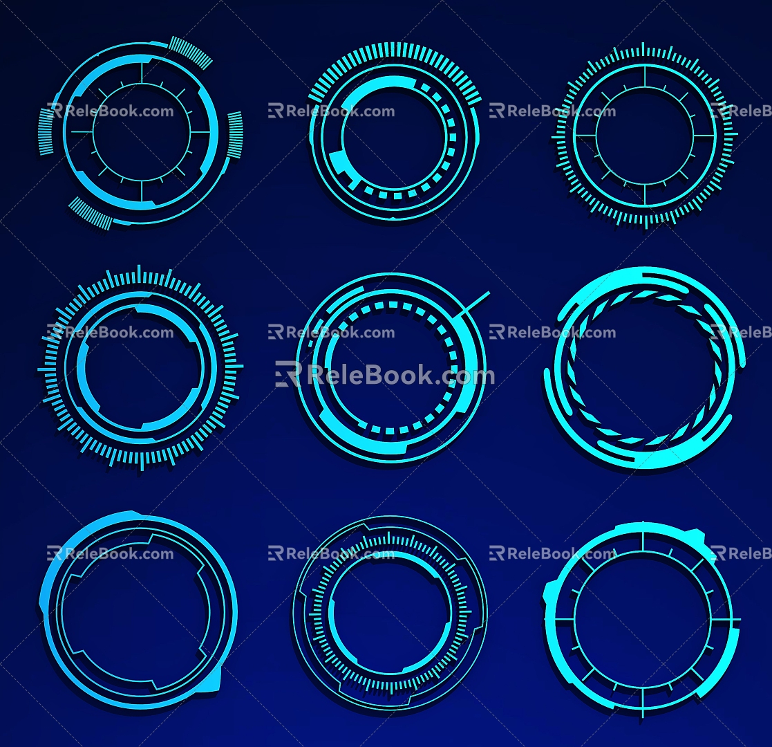 Science and technology elements, science and technology lines, science and technology wind, science and technology round, science and technology border model