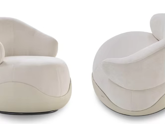 Artistic Fabric Sofa Small Apartment Hotel Commercial Leisure Space Light Luxury Simple Single Sofa 3d model
