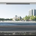 SUPLIM Modern Clothing Store With Glass Facade Displayed Clothes And Interior Layout