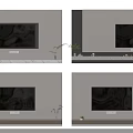 Modern TV Background Wall Design With Neutral Tones Decorative Plants And Shelves