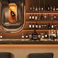 Modern Bar Wine Combination 3d model