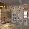 Modern School Interior Design With Wooden Elements Honeycomb Pendant Lights And Natural Light