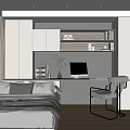 Tatami Bedroom Interior Design With Built-in Storage Desk And Natural Light