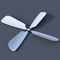 Air Conditioner Fan Silver Metal Blades With Four Blades Durable Design