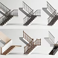 Modern Staircase Design Ideas Featuring Wooden Steps Metal Railings And Glass Balustrades