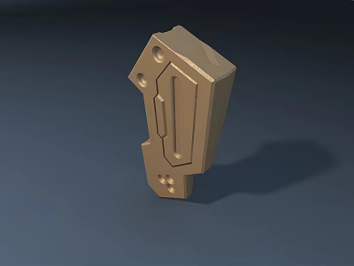 Road Infrastructure Component With Brown Geometric Design And Functional Structure 3d model