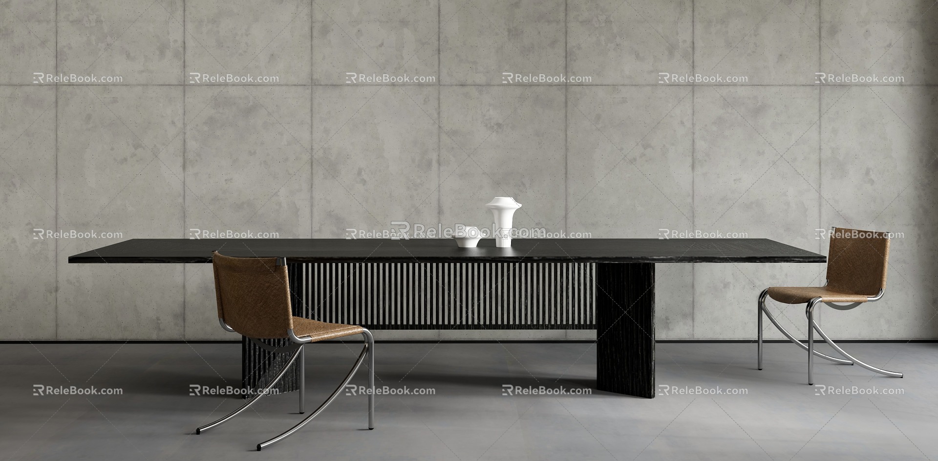 Modern Dining Table and Chair Combination model