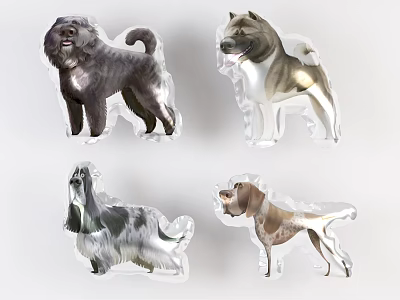 Modern Balloon Home Decoration Balloon Beauty Chen Pendant 3d model