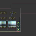 Modern Conference Hall With Rows Of Chairs Large Screen Exhibition Boards And Reception Counters