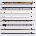 Stylish Modern Curtain Accessories Including Metal Curtain Rods And Decorative Finials