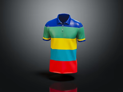 Modern Clothes Half Sleeve Short Sleeve Jersey Men's Jersey Women's Jersey 3d model