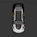 Chevrolet Race Car With Black Yellow Stripes And Streamlined Body Design