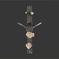 Decorative Iron Clothes Stand with Intricate Scroll Design and Hooks for Hanging Apparel