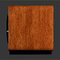 Vintage Television With Orange Wooden Case Green Screen And Control Panel