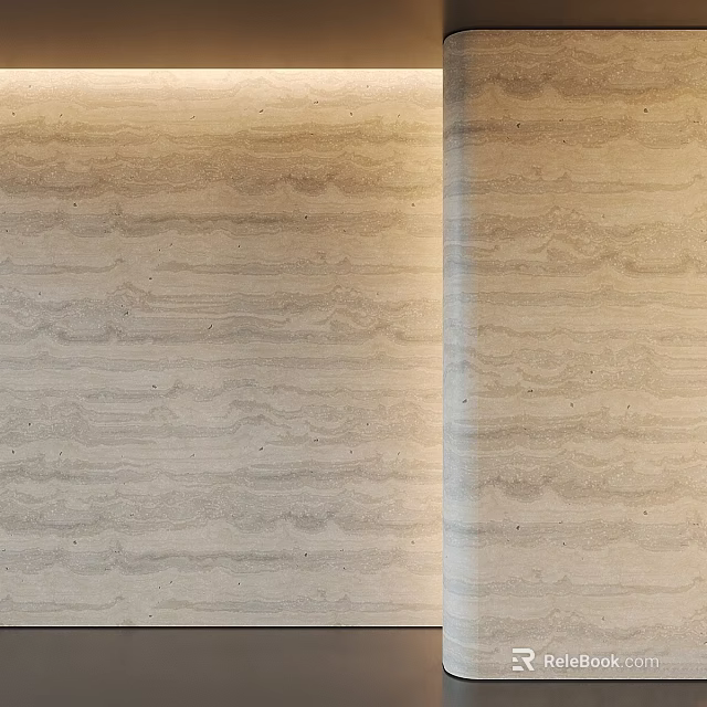 Natural Marble Texture Architectural Components With Smooth Surface Design Elements 3d model 