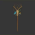Scepter Ancient Scepter Cane Ancient Scepter Magic Scepter Metal Scepter Classical Scepter Magic Scepter 3d model