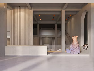 Modern Exhibition Hall Clothing Exhibition Hall 3d model